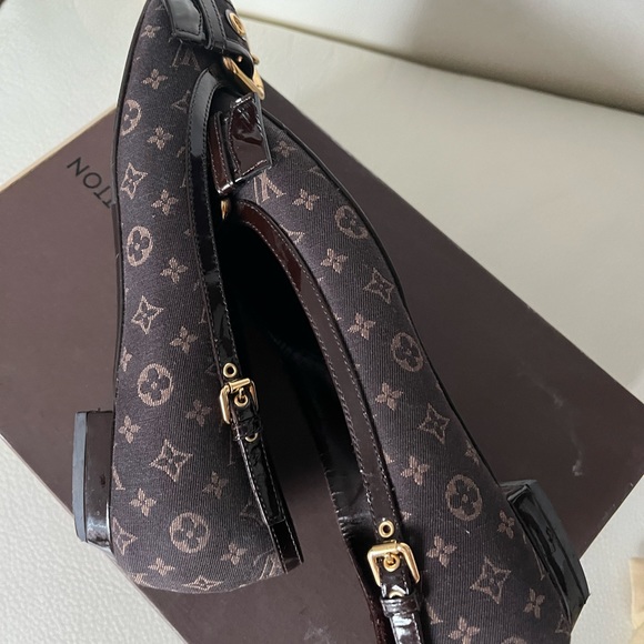 SOLD ❤️ LV Brown Monogram Gold Buckle Ballet Flats size 37.5 - Picture 7 of 13